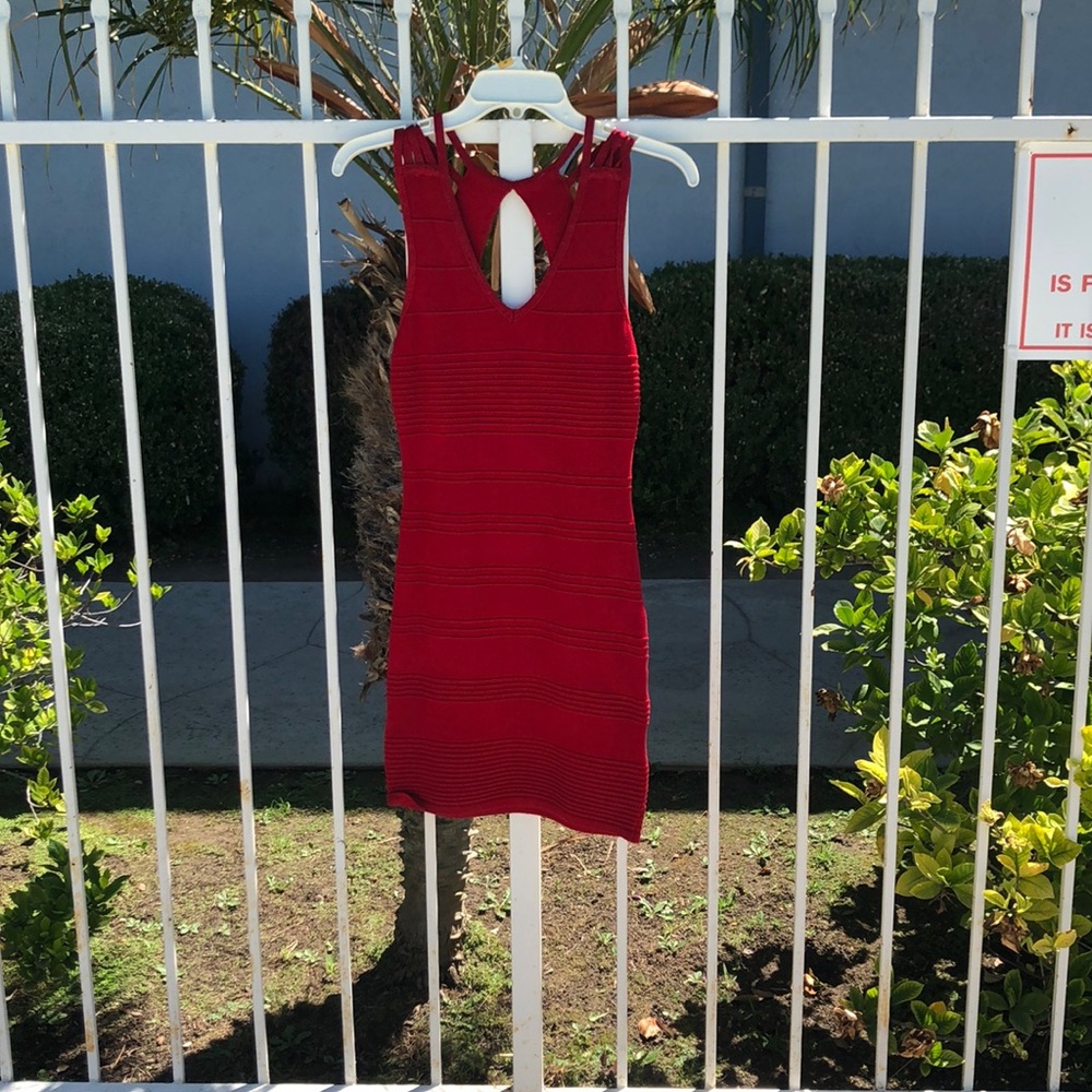 Crimson party dress